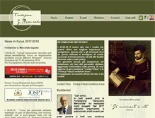 Tablet Screenshot of fondazionegmercuriale.org
